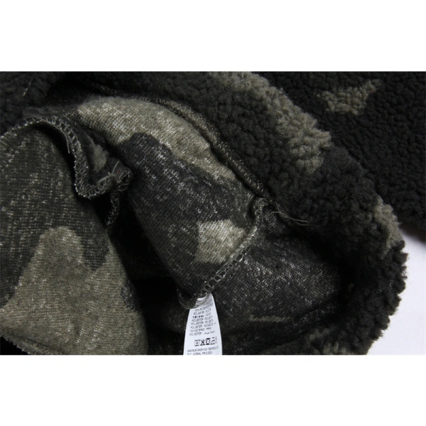 TTgarment Pullover Camouflage With Half Zipper Sherpa Jacket CFW002