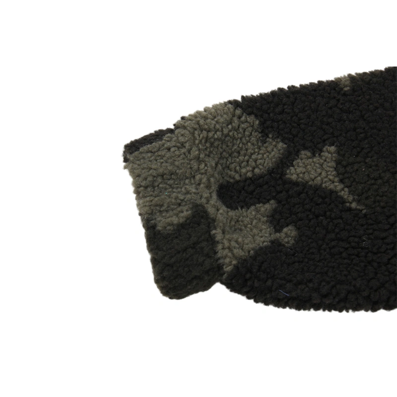 TTgarment Pullover Camouflage With Half Zipper Sherpa Jacket CFW002