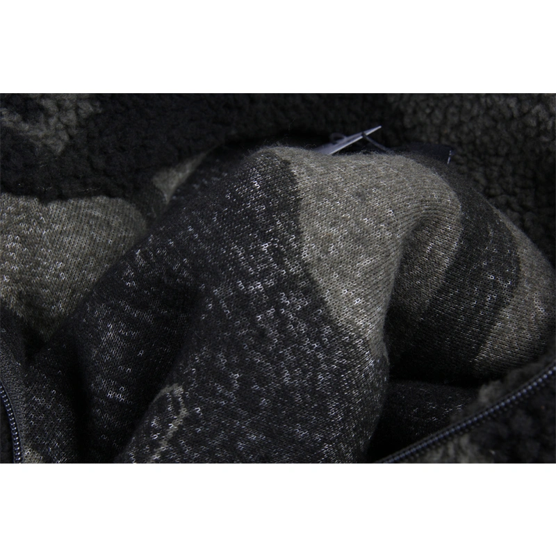 TTgarment Pullover Camouflage With Half Zipper Sherpa Jacket CFW002