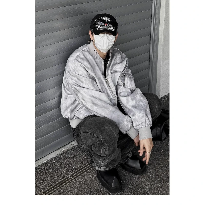 TTgarment Men's High Street American Retro Flight Jacket Y2K001