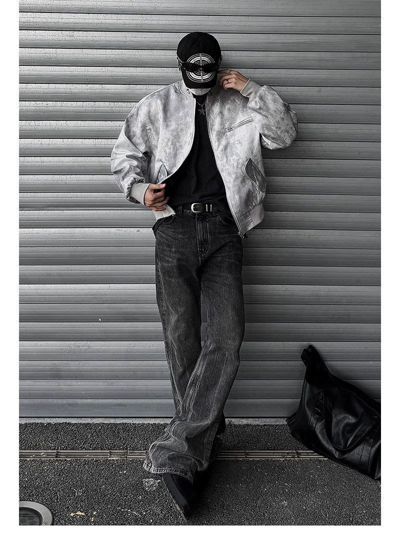 TTgarment Men's High Street American Retro Flight Jacket Y2K001