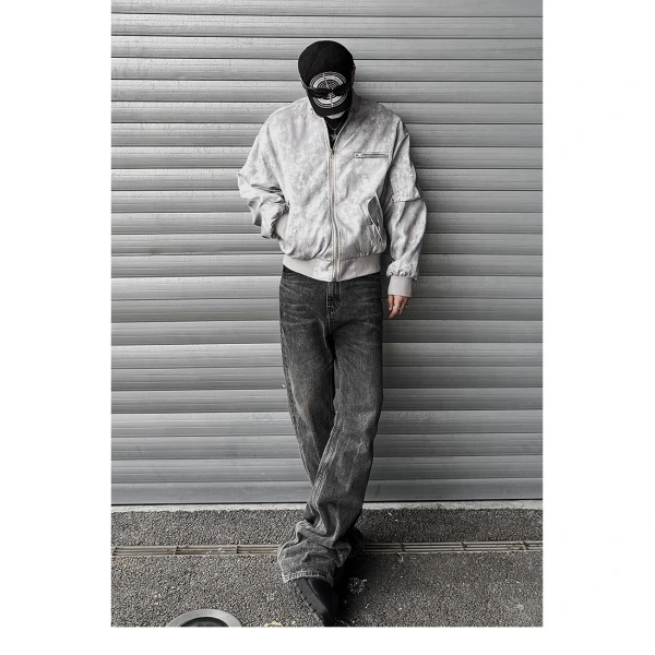 TTgarment Men's High Street American Retro Flight Jacket Y2K001