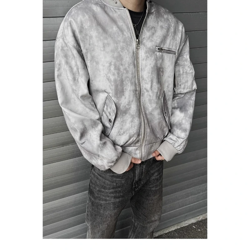 TTgarment Men's High Street American Retro Flight Jacket Y2K001