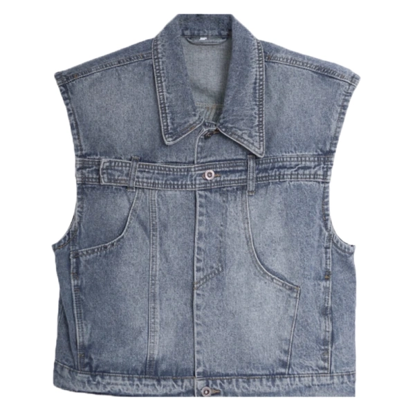 TTgarment Custom Made Retro Y2K Design Denim Vest Jacket SKJN029