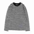 Retro T-shirt Men Simple Neck High Texture Loose Fit Long Sleeved  OST004