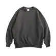 Custom 350g Men's Sweatshirt American Style Round Neck Plush Oversized Solid Color OST007