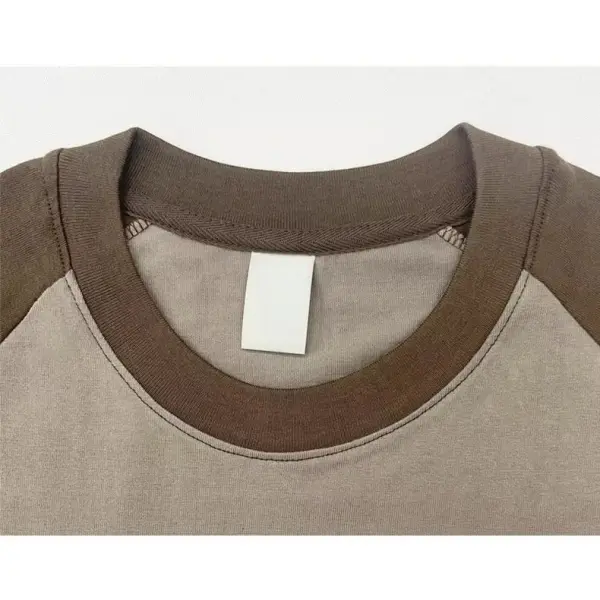 Customize Vintage Texture Oversized Fit Men's Long Sleeved T-shirt OST002 