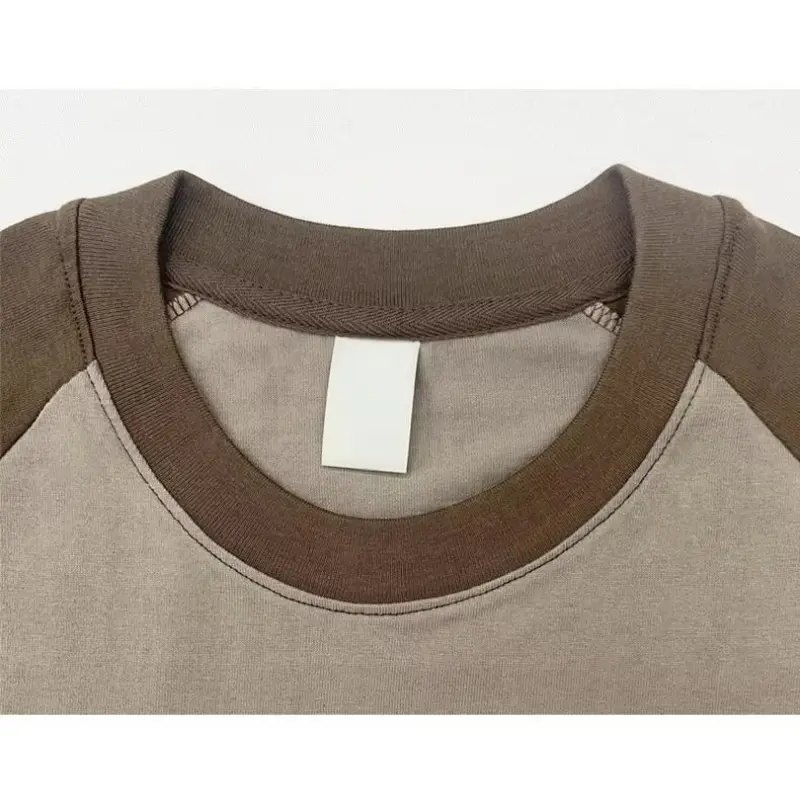 Customize Vintage Texture Oversized Fit Men's Long Sleeved T-shirt OST002 