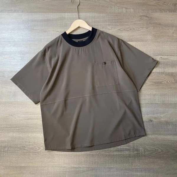 Customize Summer Shoulder Down Casual Round Neck Short Sleeved T-shirt OST003