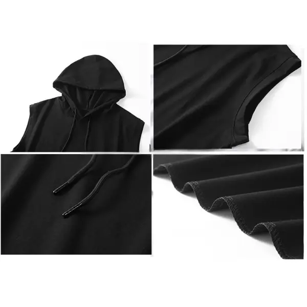 Customize Sleeveless Workout Hoodie WKH001