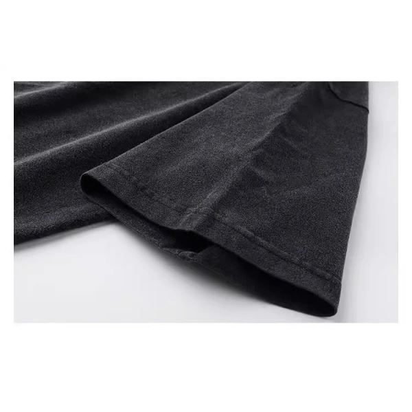 220g Washed Distressed 100% Cotton Retro T-shirt OST001