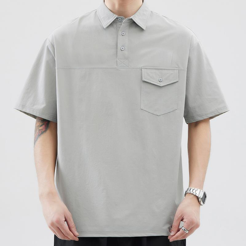 TTgarment 90% Nylon 10% Spandex Pique Knitted Polo Shirt PS005