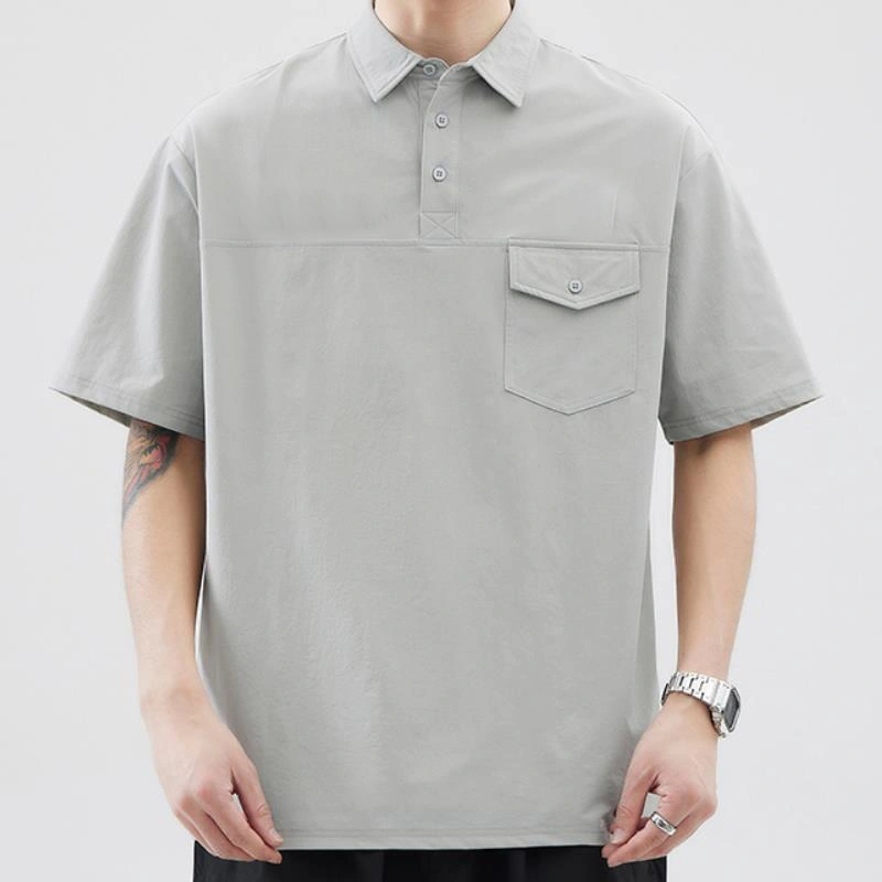 TTgarment 90% Nylon 10% Spandex Pique Knitted Polo Shirt PS005