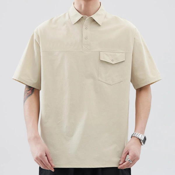 TTgarment 90% Nylon 10% Spandex Pique Knitted Polo Shirt PS005