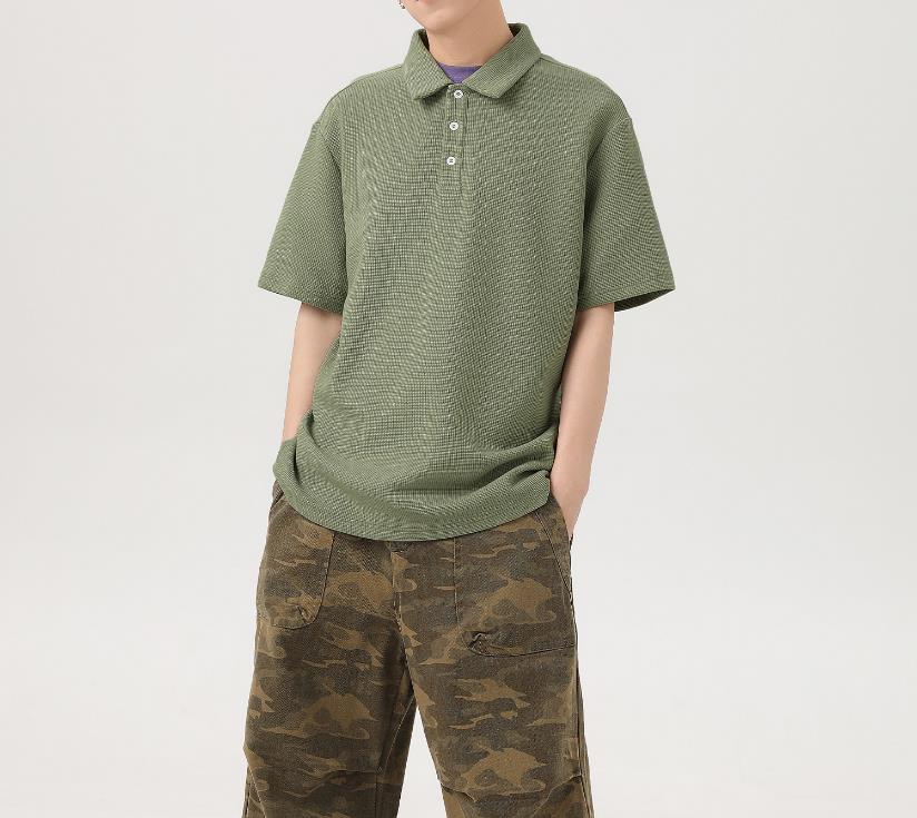 TTgarment 220G Waffle Short Sleeve for Polo Shirt PS004