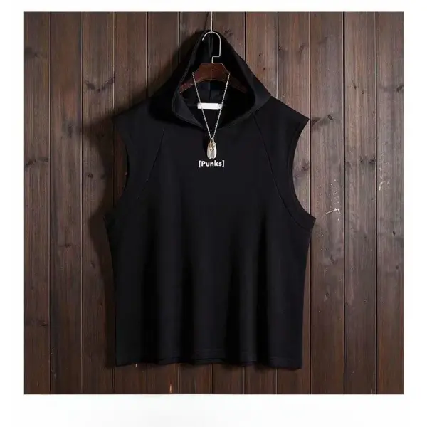 TTgarment Sports Workout Tank Tops Pullover Hoodie Embroidered Logo WKH003