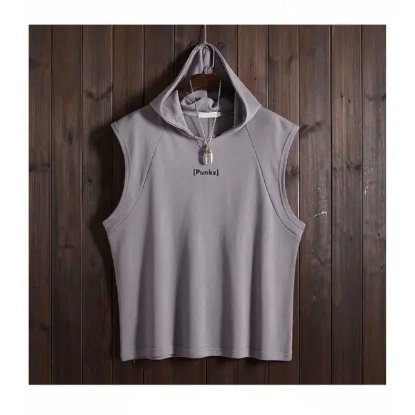 TTgarment Sports Workout Tank Tops Pullover Hoodie Embroidered Logo WKH003