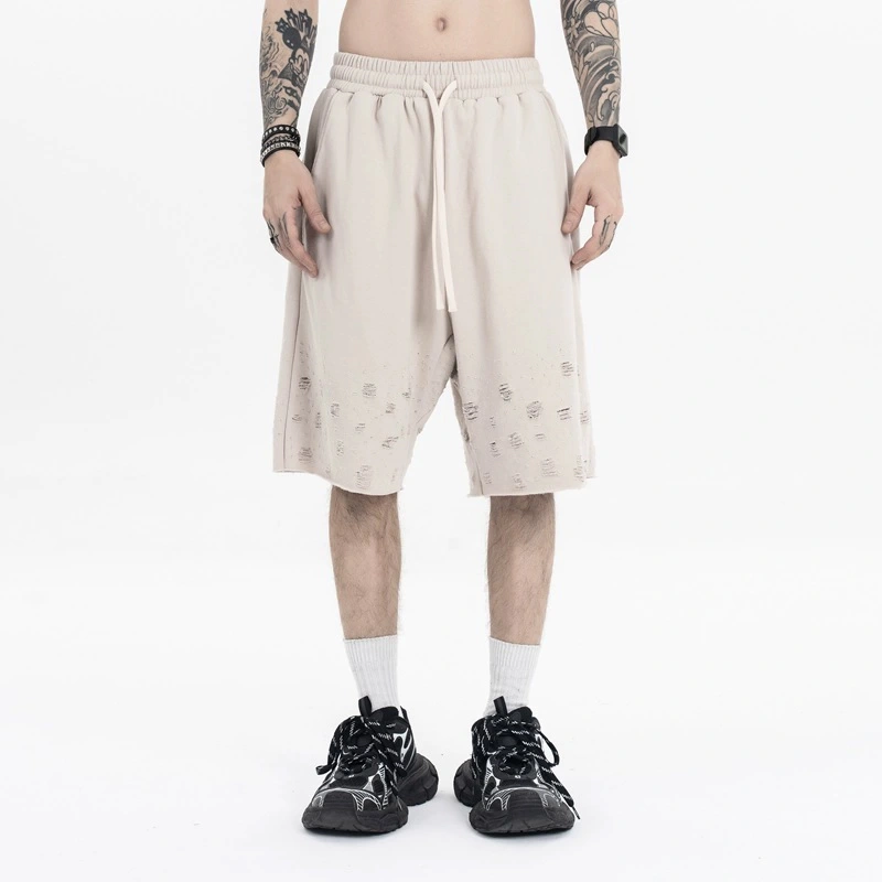 Αθλητικό σορτς με χρωματική παλέτα και φθορά, μονόχρωμο, σε προσαρμοσμένο σχέδιο