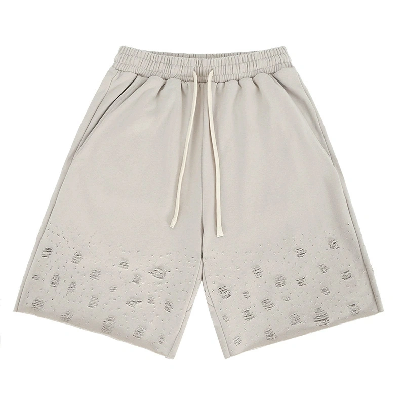 Αθλητικό σορτς με χρωματική παλέτα και φθορά, μονόχρωμο, σε προσαρμοσμένο σχέδιο