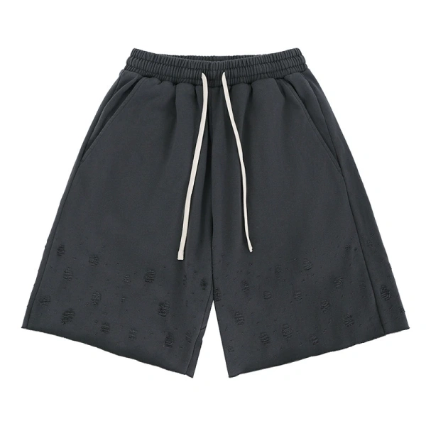 Αθλητικό σορτς με χρωματική παλέτα και φθορά, μονόχρωμο, σε προσαρμοσμένο σχέδιο