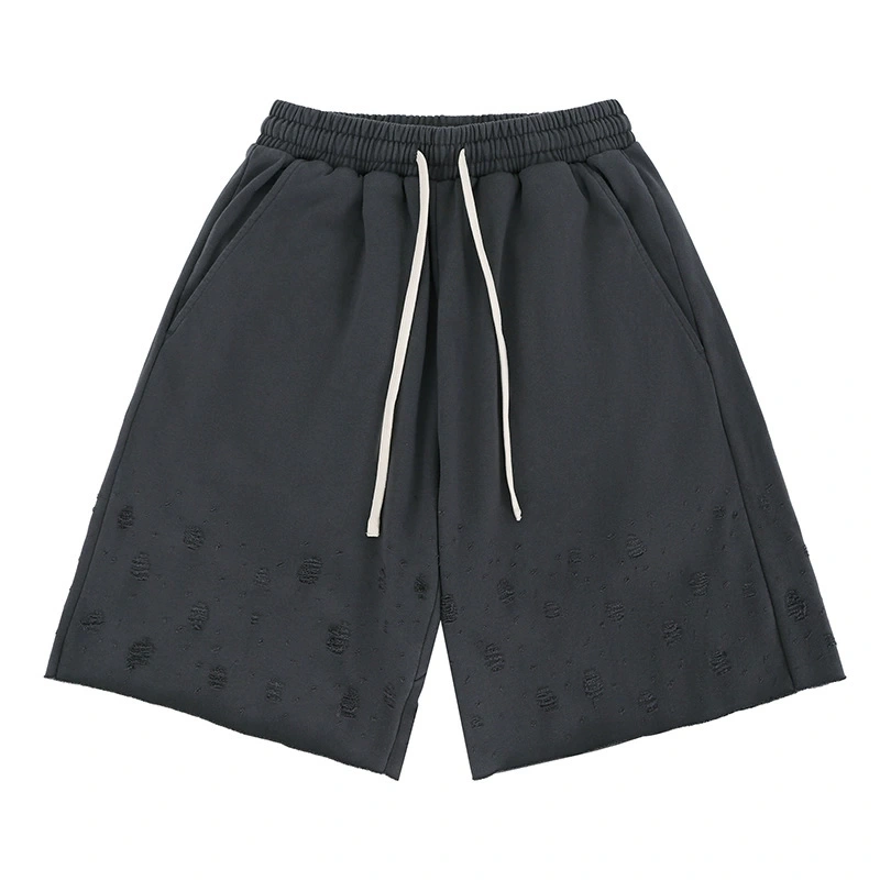 Αθλητικό σορτς με χρωματική παλέτα και φθορά, μονόχρωμο, σε προσαρμοσμένο σχέδιο