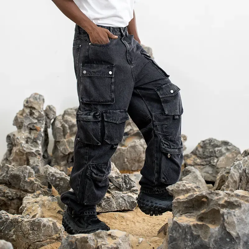 ttgarment 워싱 커스텀 카고 팬츠