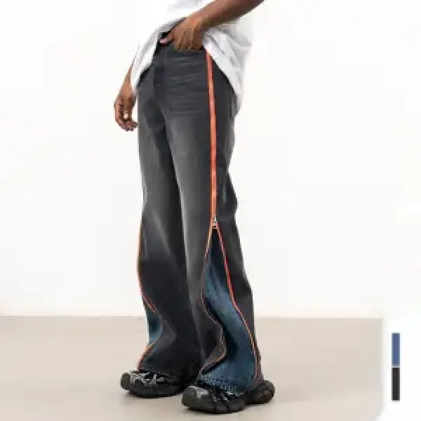 jeans patchwork personalizado lavado ttgarment