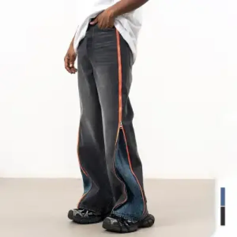 jeans patchwork personalizado lavado ttgarment