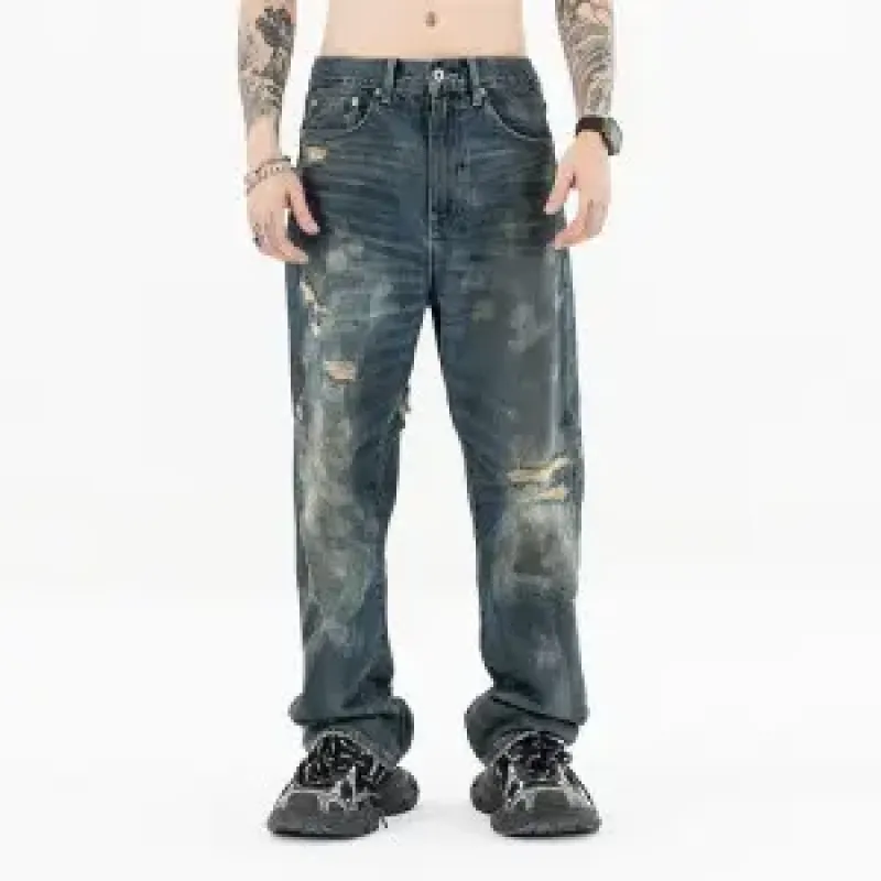 jeans soltos personalizados ttgarment para homens