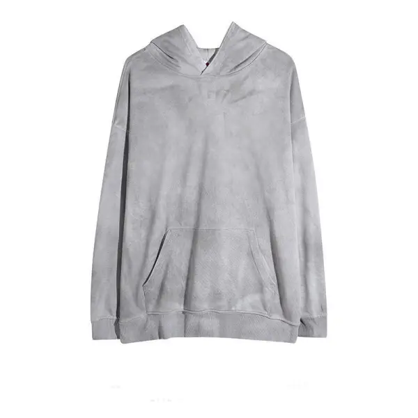 Чоловіча толстовка з вишивкою, великого розміру, з кислотним пранням, на замовлення, з вишивкою, 100% бавовна, aww007