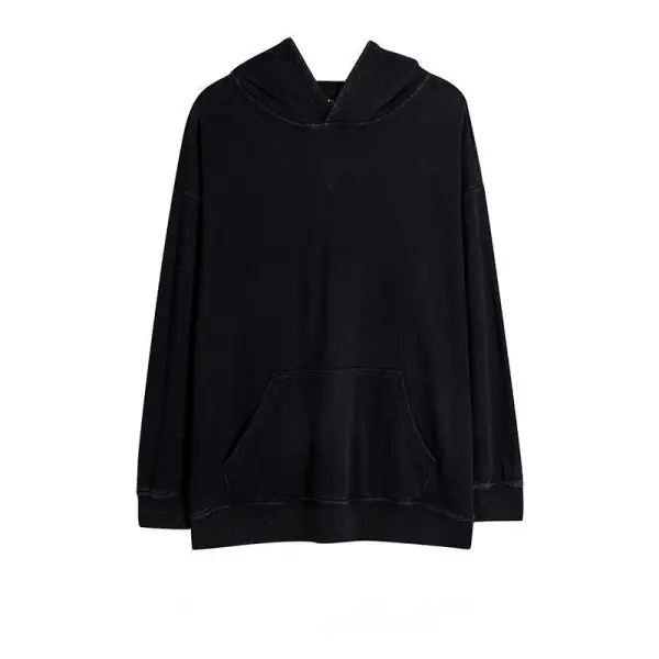 Чоловіча толстовка з вишивкою, великого розміру, з кислотним пранням, на замовлення, з вишивкою, 100% бавовна, aww007