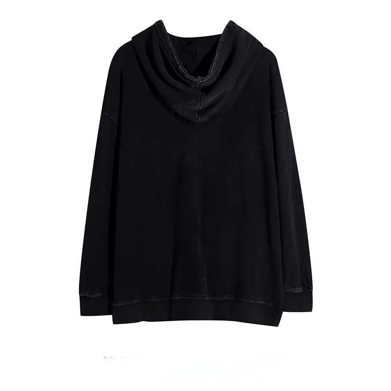 Чоловіча толстовка з вишивкою, великого розміру, з кислотним пранням, на замовлення, з вишивкою, 100% бавовна, aww007