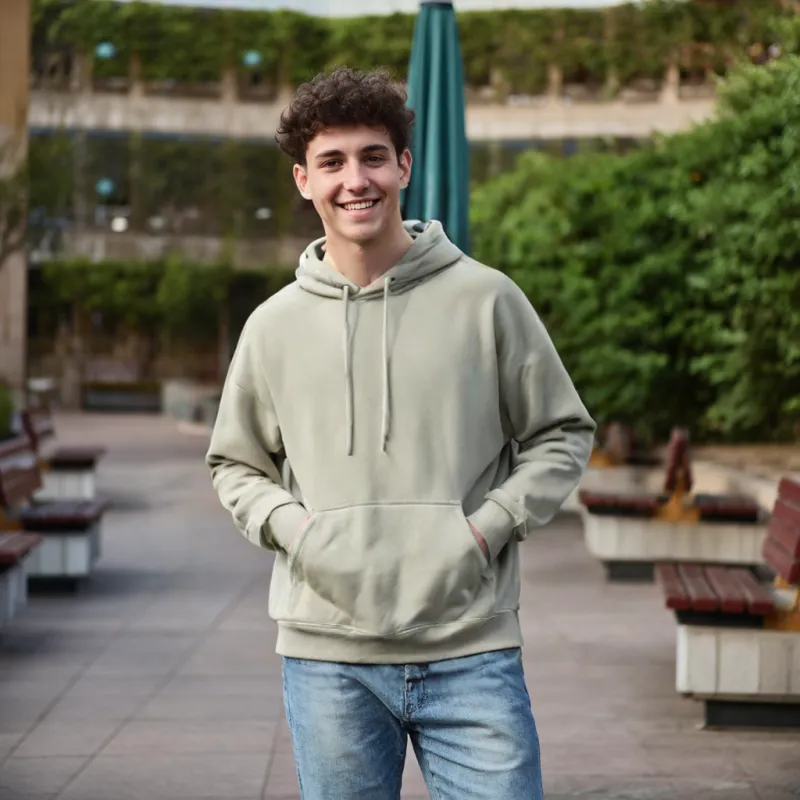 קפוצ'ון סוודר צרפתי טרי עבה ועבה מכותנה באיכות גבוהה בסיטונאות aww009