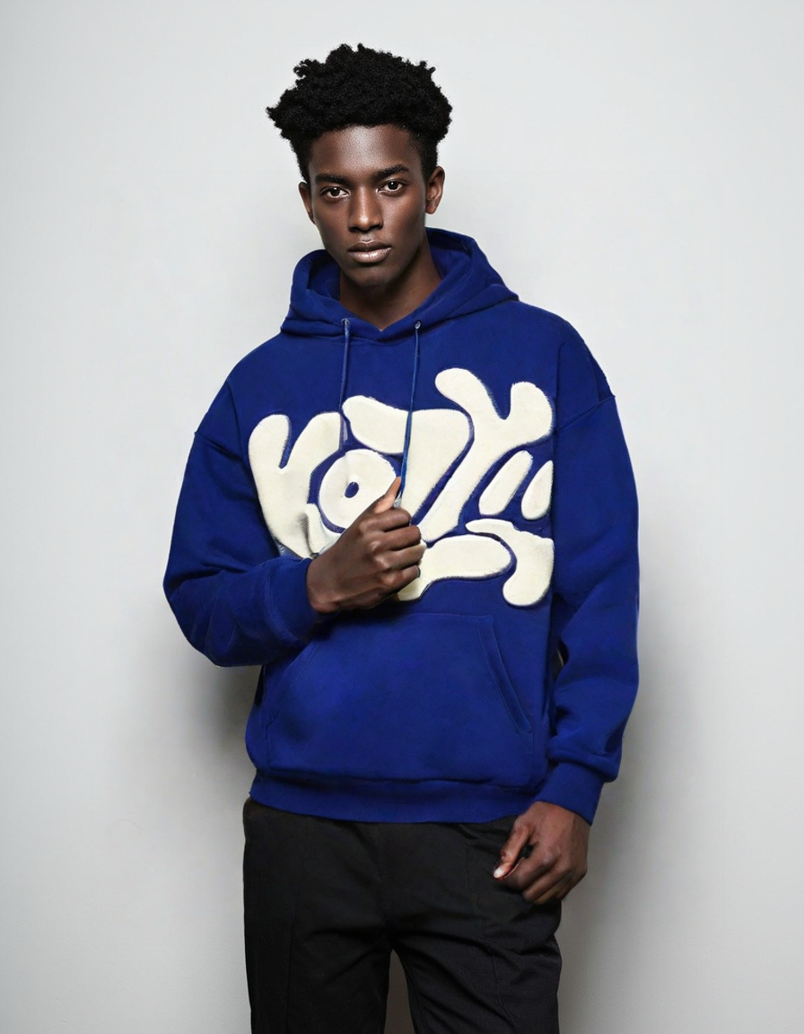 Men's Oversized Pullover Hoodie & Sweatshirt Custom Logo and Printed  BLC001