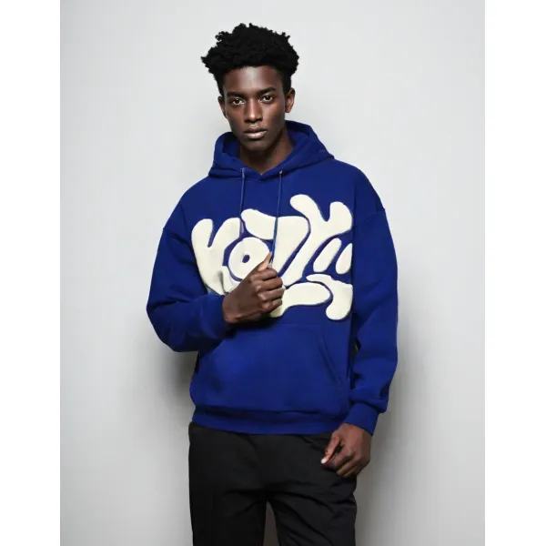 Men's Oversized Pullover Hoodie & Sweatshirt Custom Logo and Printed  BLC001