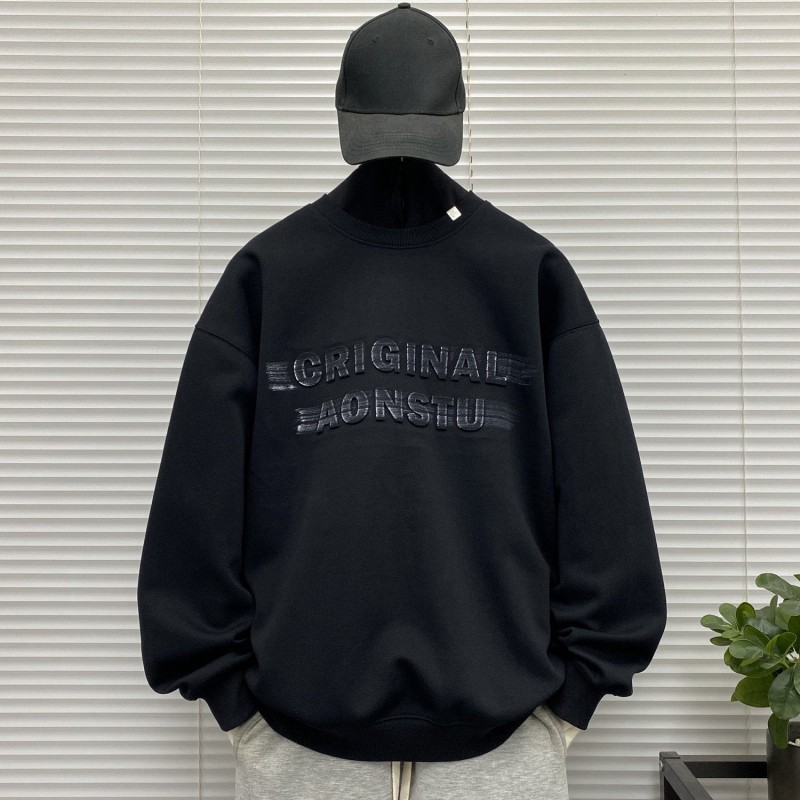 TTgarment Debossed Logo Sweatshirt for Men Casual Hoodie DA003
