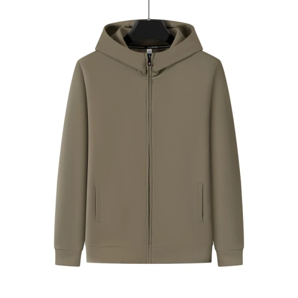 TTgarment Air Layer Healthy Double-sided Zipper Hooded Sweatshirt S9007-RTS