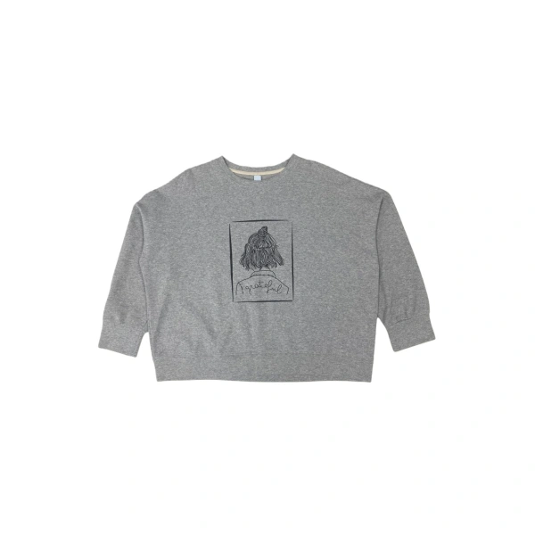 TTgarment  Custom Hand-Drawn Pattern Cropped Long-Sleeve T-Shirt   T1207