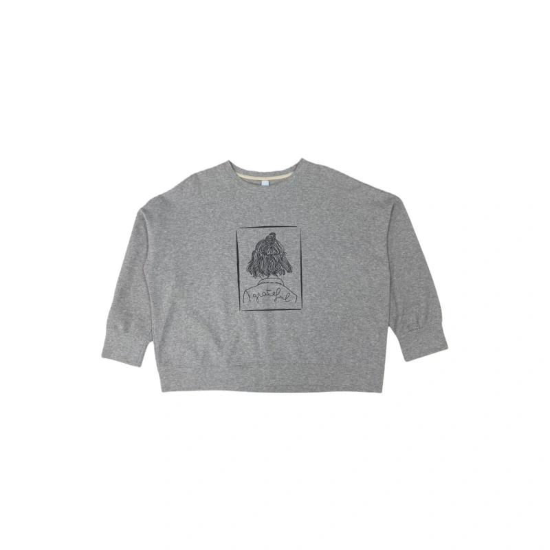 TTgarment  Custom Hand-Drawn Pattern Cropped Long-Sleeve T-Shirt   T1207