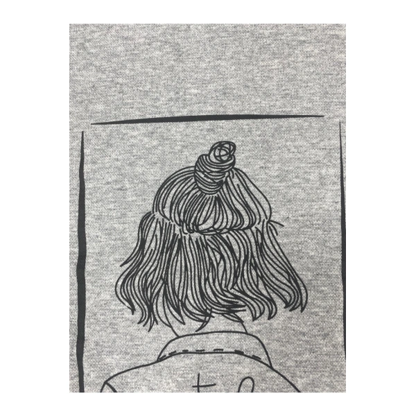 TTgarment  Custom Hand-Drawn Pattern Cropped Long-Sleeve T-Shirt   T1207