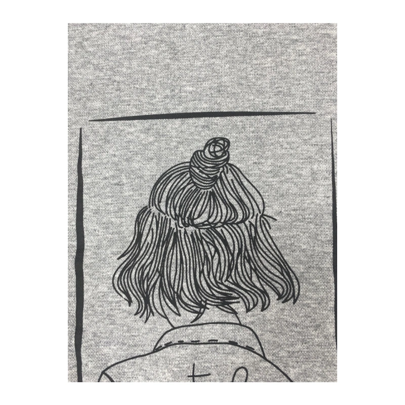 TTgarment  Custom Hand-Drawn Pattern Cropped Long-Sleeve T-Shirt   T1207