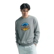TTgarment   Design Ribbed Crew Neck Light Gray Long-Sleeve T-Shirt   T1208