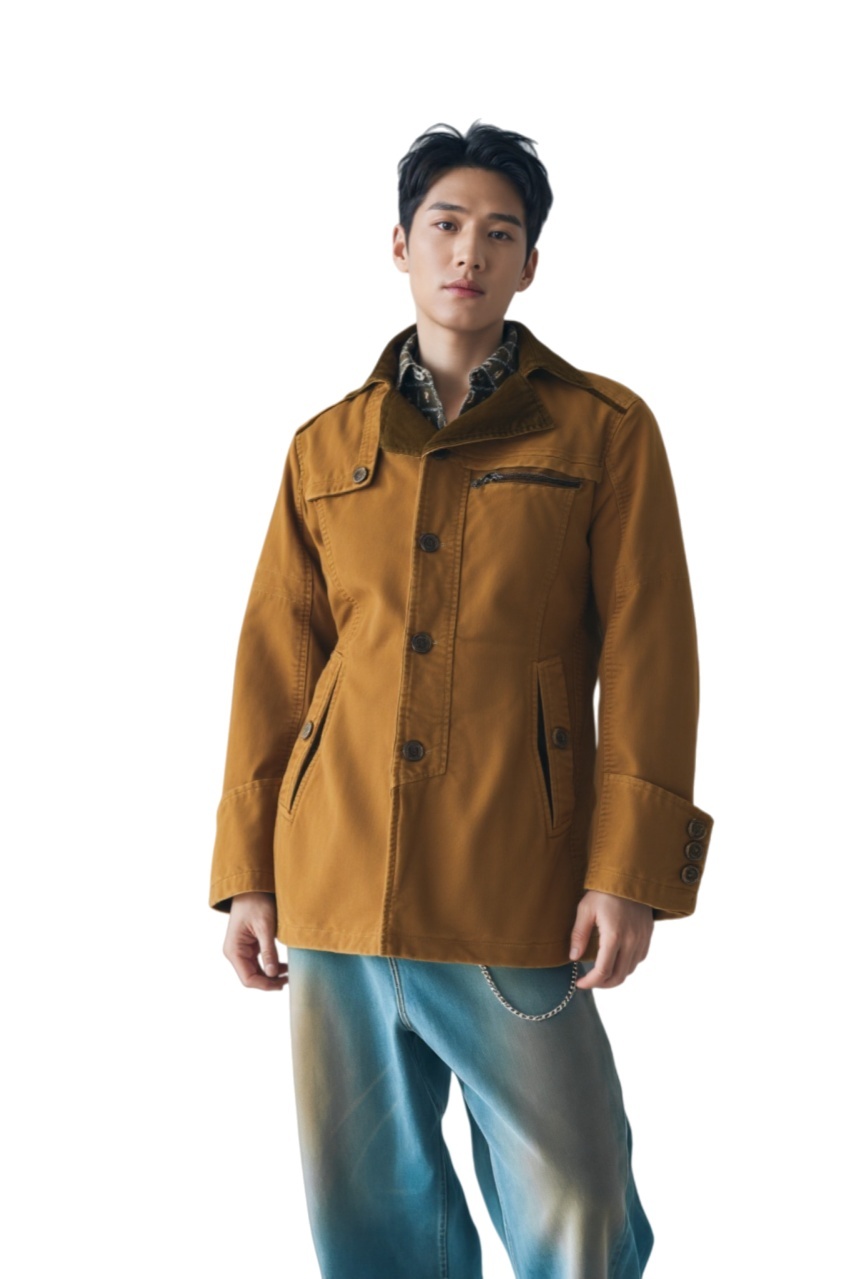 TTgarment   Custom Camel Contrast Jacket  J1219