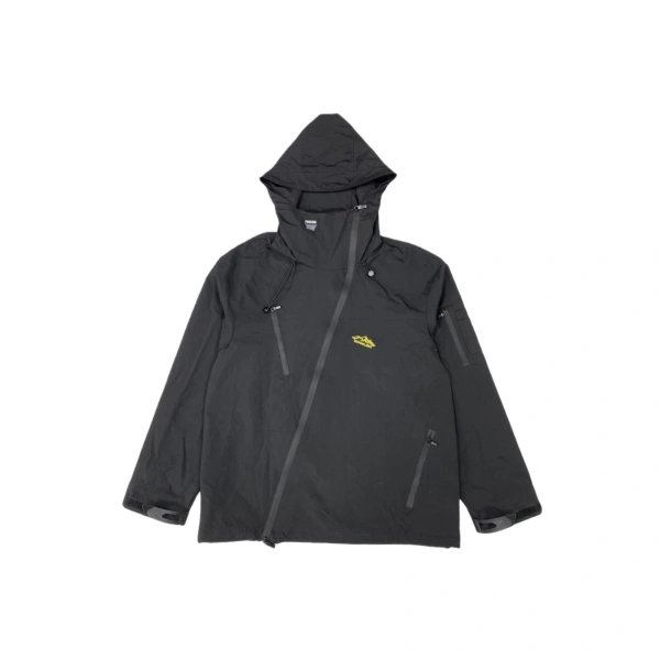 TTgarment Design Black Multi-Pocket Windbreaker   J1226