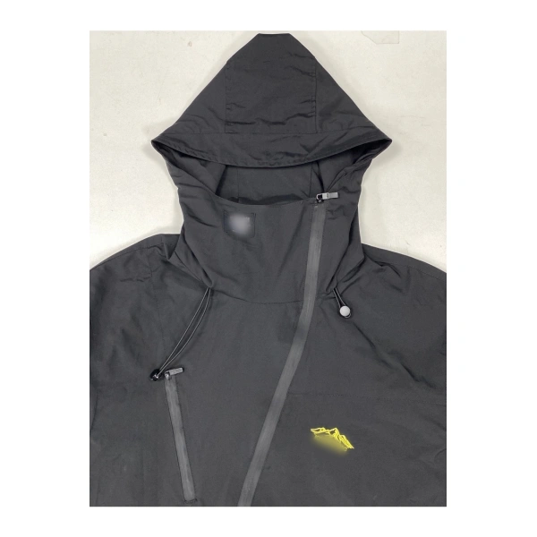 TTgarment Design Black Multi-Pocket Windbreaker   J1226