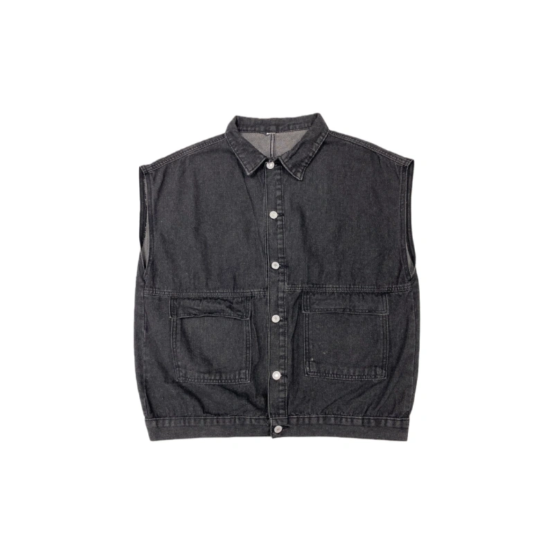 TTgarment  Design Sleeveless Denim Vest Jacket   V246