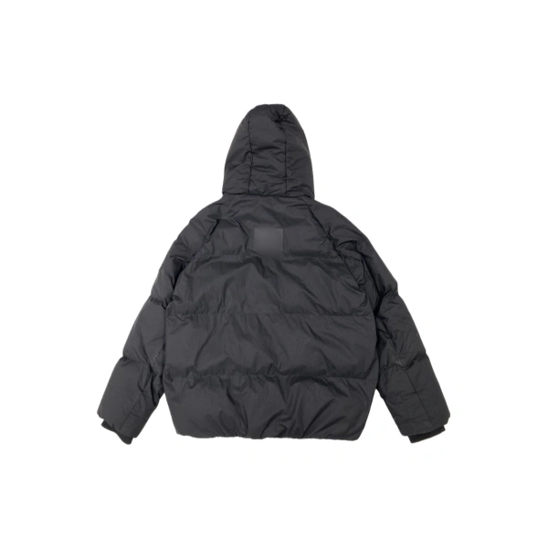 TTgarment  Custom Black Hooded Quilted Jacket   J1231