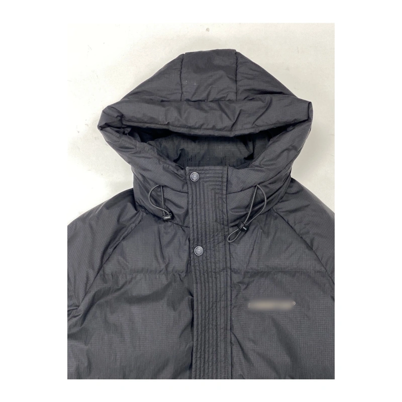 TTgarment  Custom Black Hooded Quilted Jacket   J1231