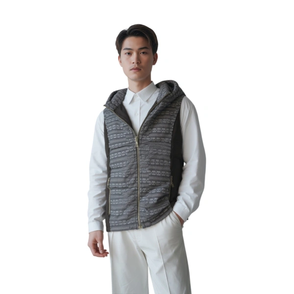 TTgarment  Design Geometric Quilted Thermal Vest Jacket   J1232