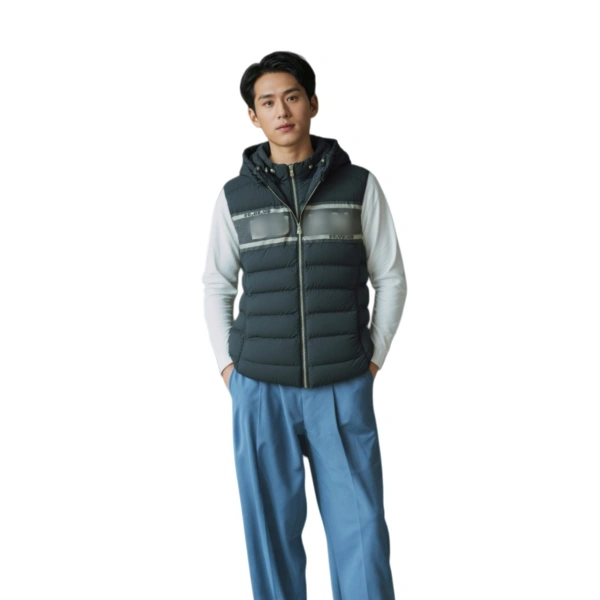 TTgarment  Sample Custom Hooded Quilted Vest Jacket  J1233